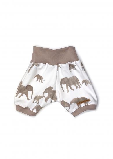 kurze Harem Pant  Elefanten beige 