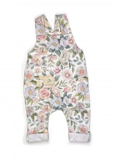 Latzhose Flower Garden pastell 