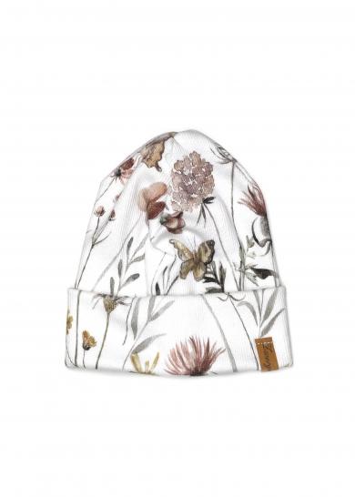 Rib Beanie Schmetterlinge pastell 