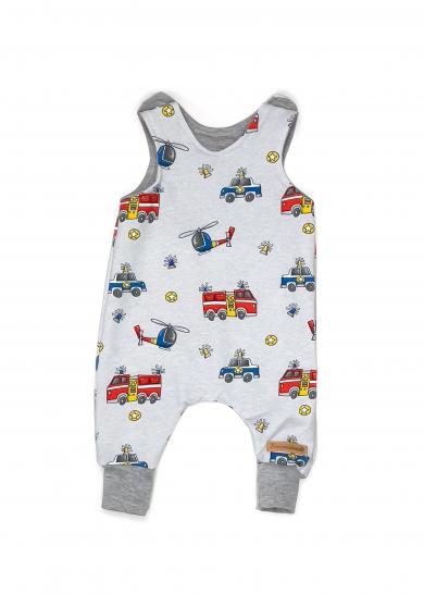 Strampler Fahrzeuge Feuerwehr/Polizei 