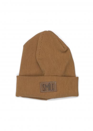 Rib Beanie hellbraun 