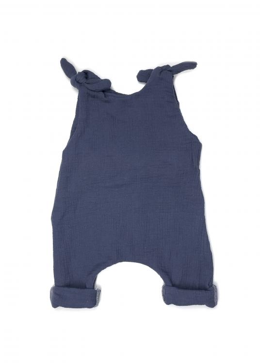 Musselin Romper blau 