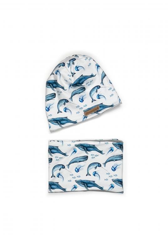 Set Beanie Loop Ocean 