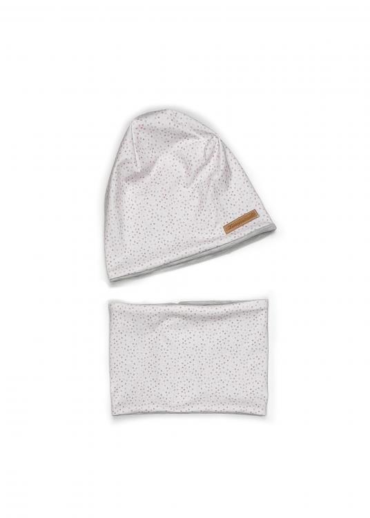 Set Beanie Loop Sprinkles rosa 