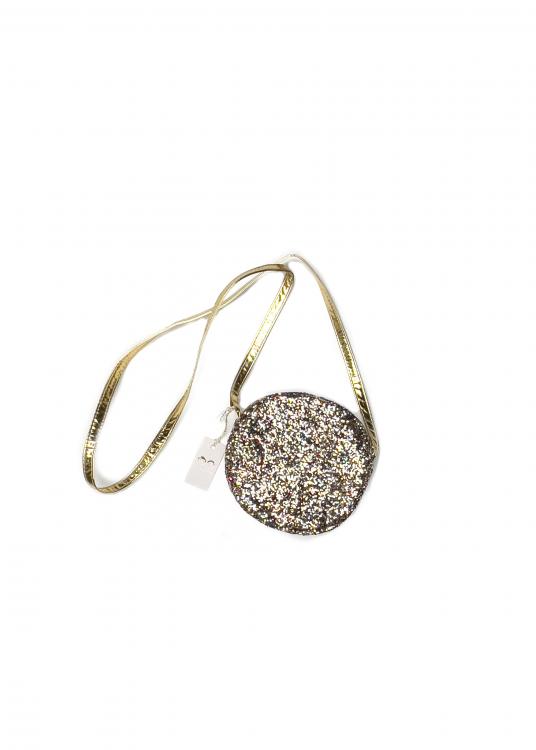 Mimi & Lula Handtasche LULA ROUND GLITTER in gold 