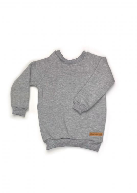 Shirt Basic Line grau meliert Kuschelsweat 