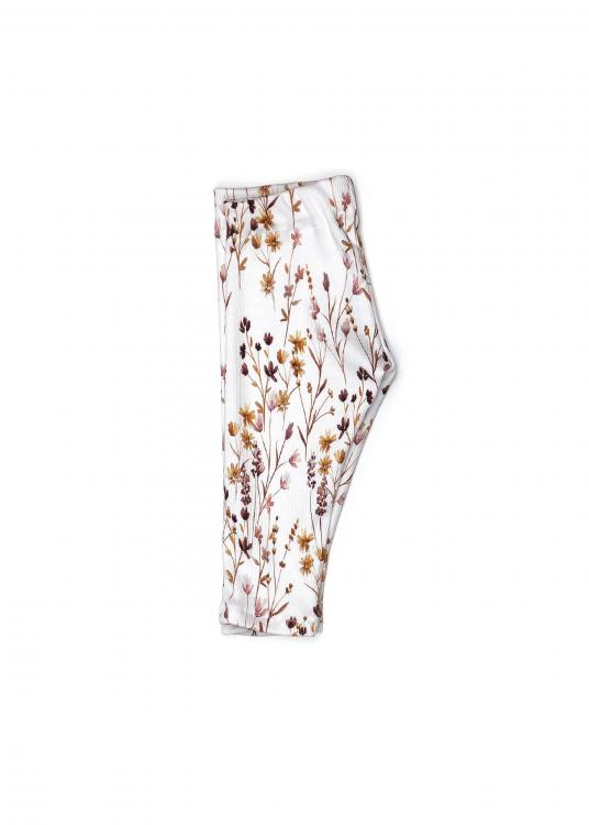 Leggings Rib Flower beere 