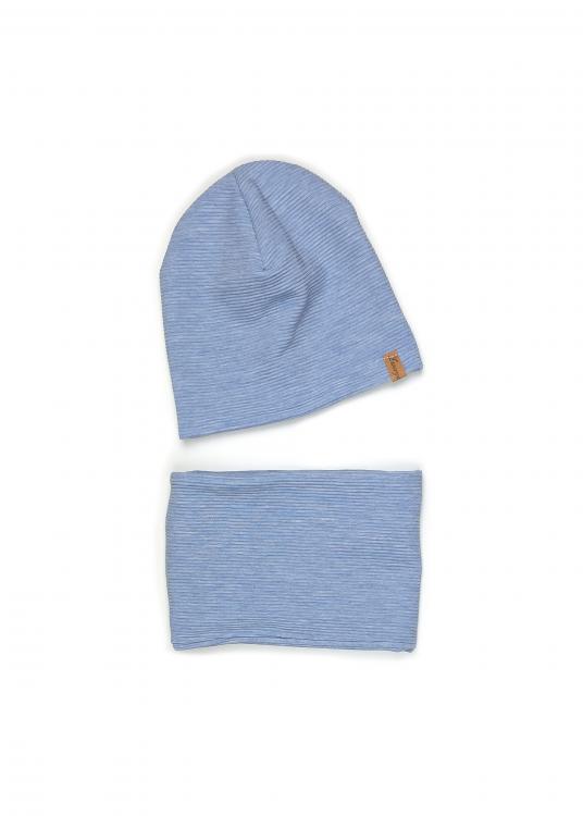 Set Rib hellblau meliert 