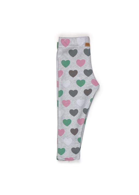 Leggings Heart grau/bunt 